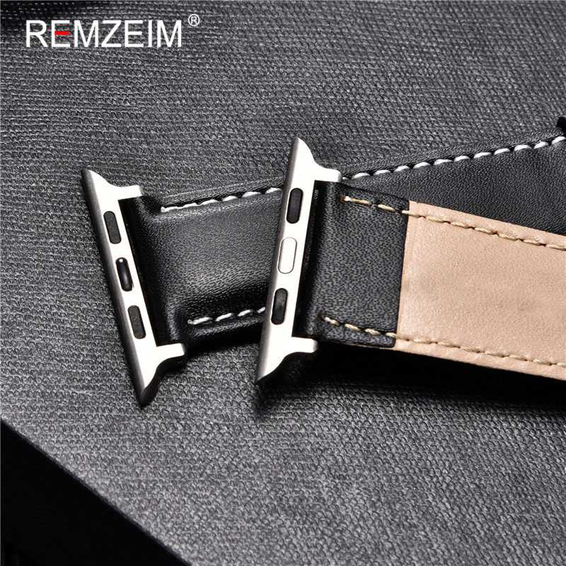 Strap Jam Leather Watchband 38 40 41 mm for Apple Watch Strap Pengganti Desain Elegan Material Kulit Sintetis