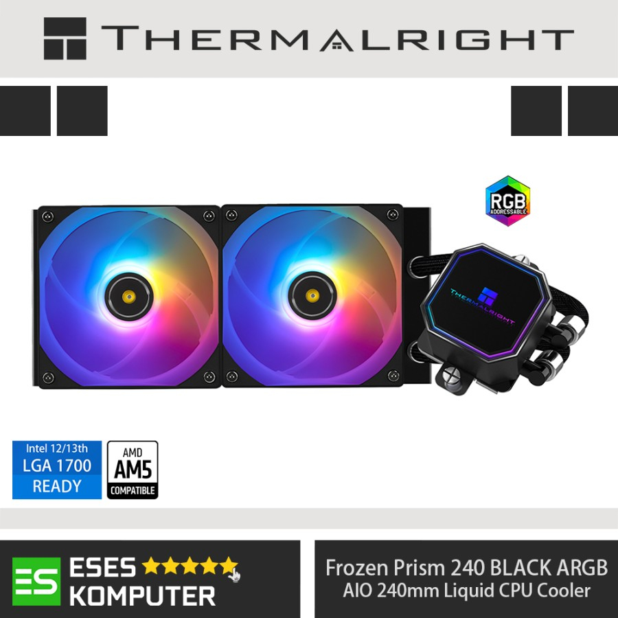 THERMALRIGHT FROZEN PRISM 240 BLACK AIO 240mm CPU Liquid Water Cooler