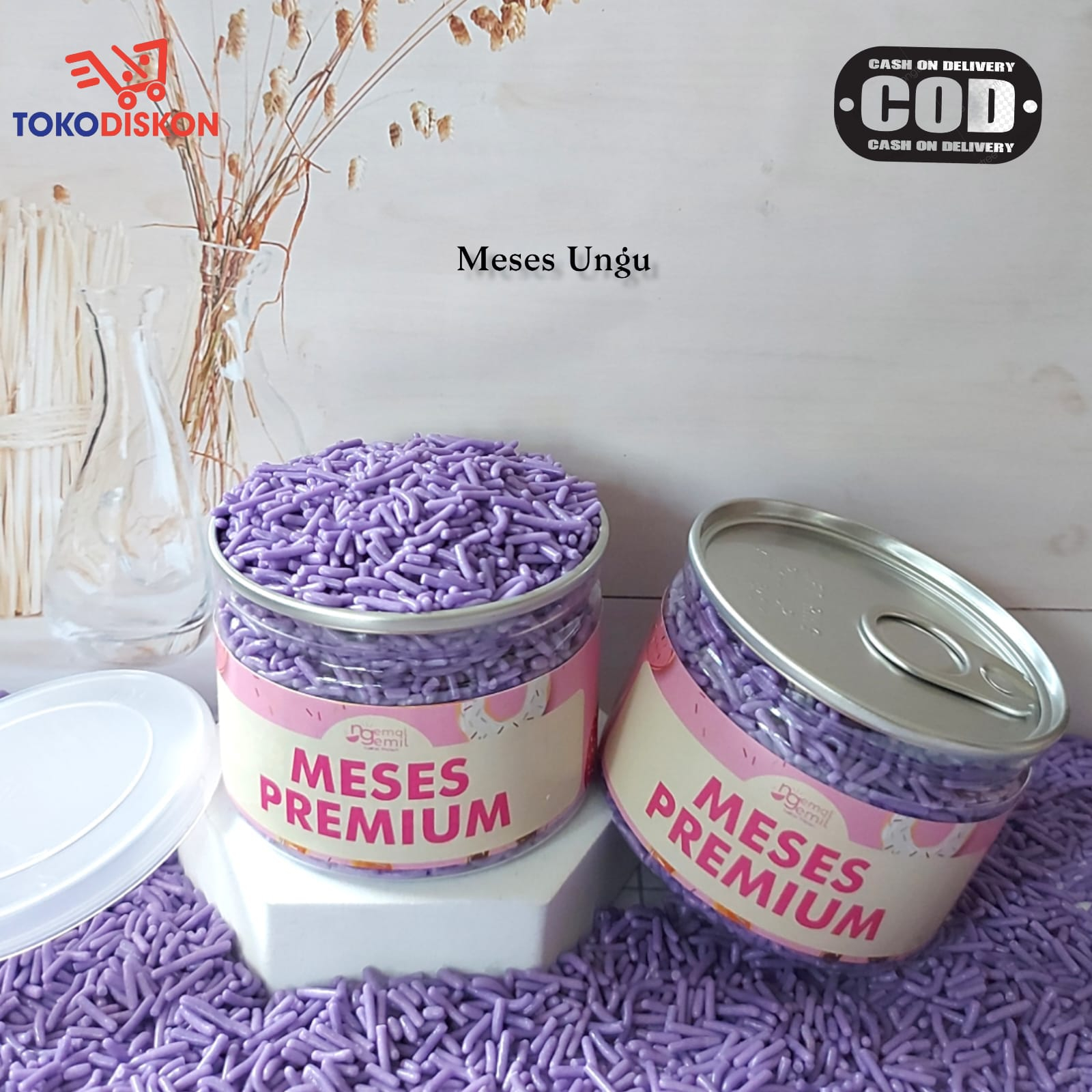 

Can Meses Warna Ungu Butiran Coklat Sprinkle Topping Kue Donut Bolu Kualitas Premium