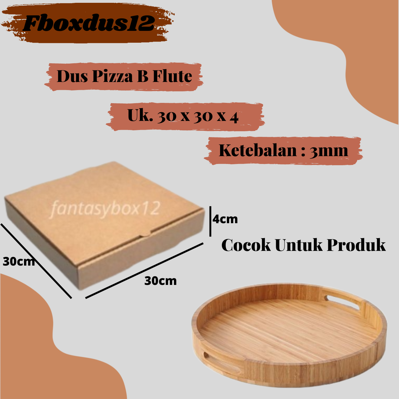 

Dus Pizza/Kardus/Box-Jam Dinding-Pakaian-Donut-Syal Uk.30x30x4cm ( MINIMAL ORDER 10 PCS )
