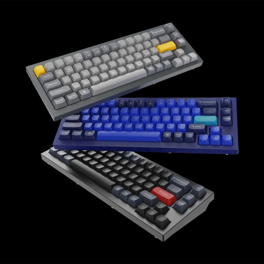 Keychron Q2 Keyboard Mekanik 65% - Gateron Switches - RGB Customizable