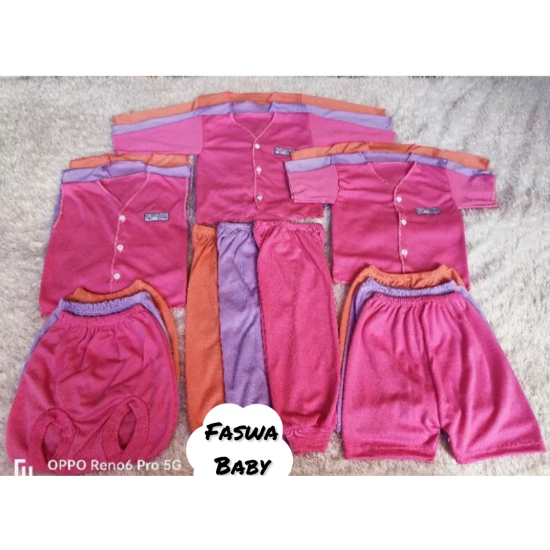 SERI pink Salem ungu Set Bayi Paket Hemat isi 18pcs/9set Baju Bayi + celana bayi / Paket Hemat setelan baju bayi Newborn