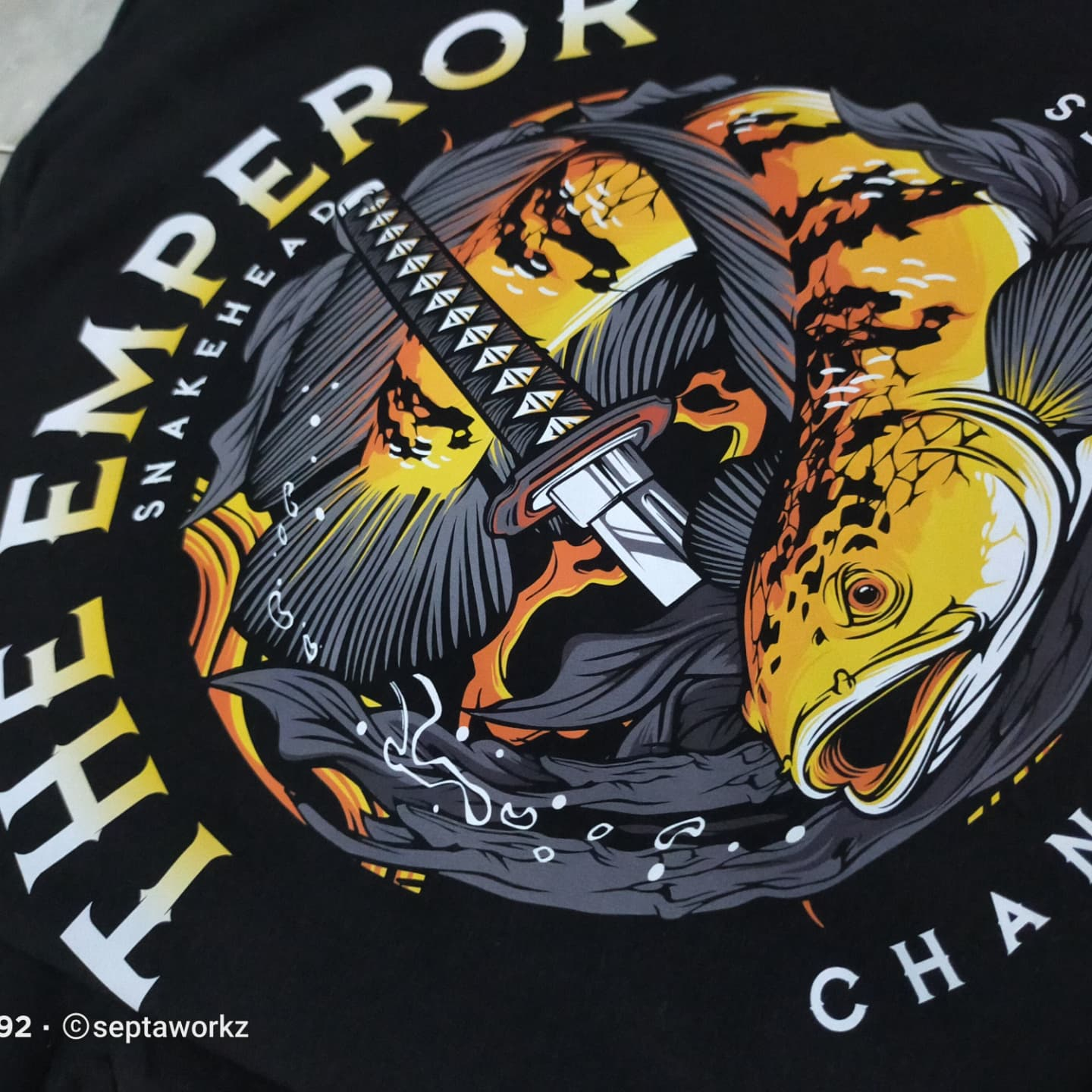 THE EMPEROR/KAOS CHANNA MARU THE EMPEROR/SNAKEHEAD CHANNA MARU TSHIRT/KAOS CHANNA LOVERS/KAOS IKAN C
