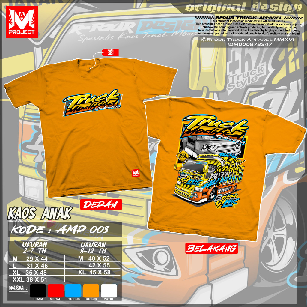 KAOS ANAK GAMBAR TRUCK BOS CILIK BAJU KAOS TRUCK OLENG ANAK TERBARU KAOS TRUCK BOS CILIK KAOS ANAK