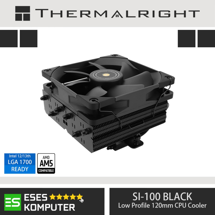 HSF THERMALRIGHT SI-100 BLACK | 120mm Low Profile Mini ITX CPU Cooler