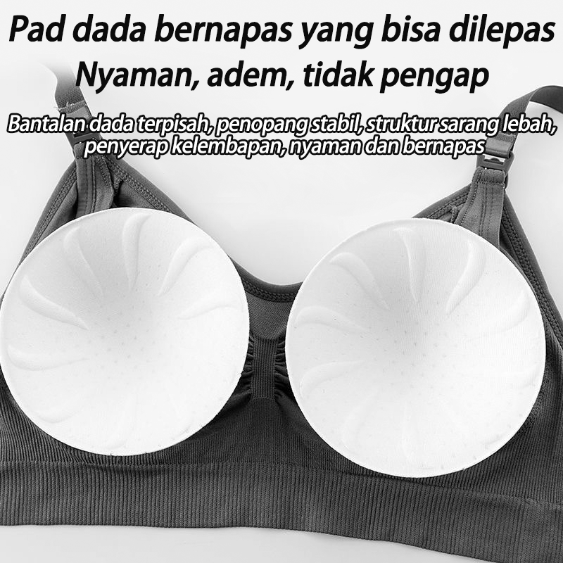 Bra Menyusui tanpa kawat sorex seamless jumbo maternity BH hamil katun busui Nursing ANGEL MOMMY 937