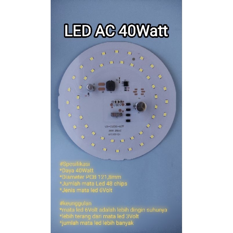 mesin lampu led AC 40watt