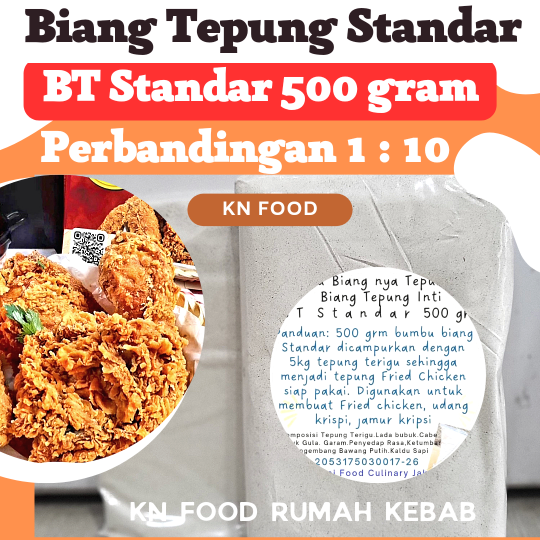 

Tepung Kentucky Tepung Inti BT Standar 500gr - Biang Tepung Fried Chicken