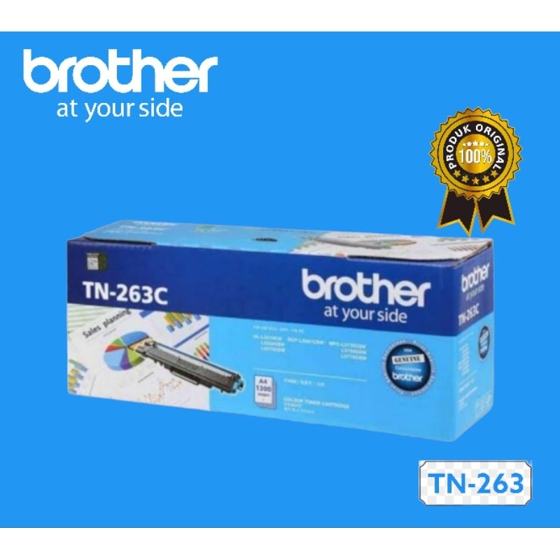 Paket Toner Cartridge Brother TN-263 Original (B.C.M.Y)