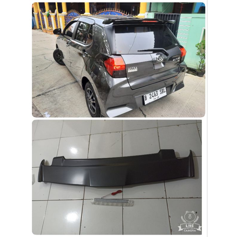 SPOILER AGYA AYLA 2014 - 2024 CUSTOM PLUS LAMPU
