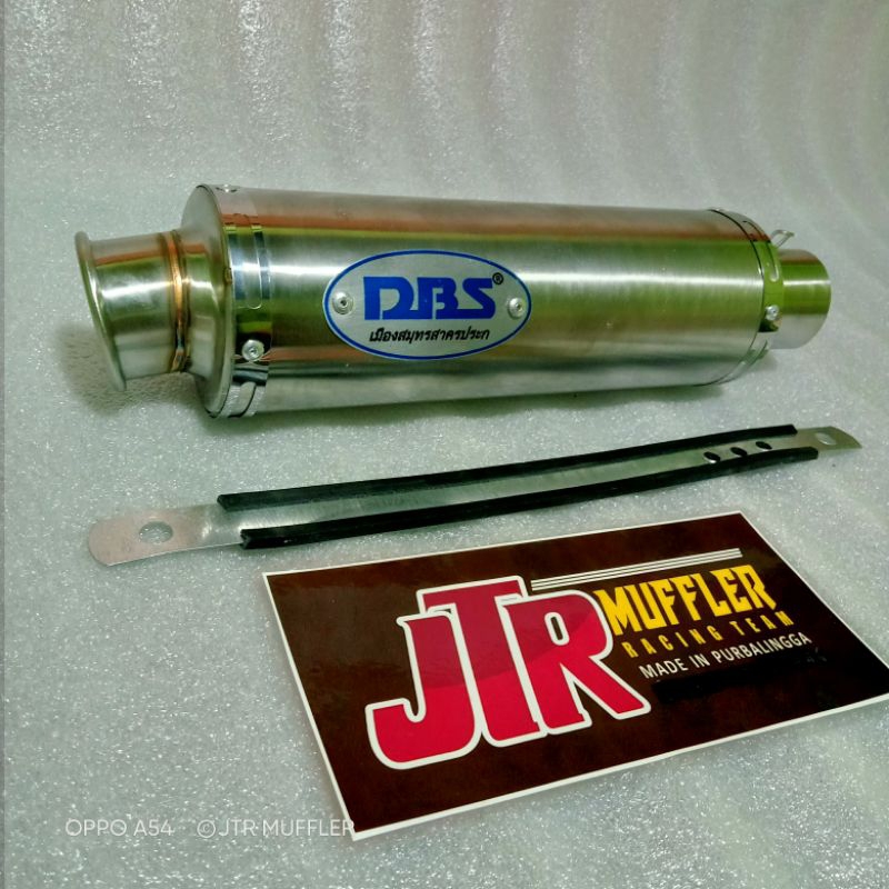 Silincer Slincer Knalpot DBS titan inlet 50mm suara bass bulat