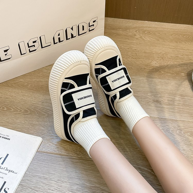 COD Sepatu Kanvas Tali Velcro Sepatu Wanita Import Premium SP 064