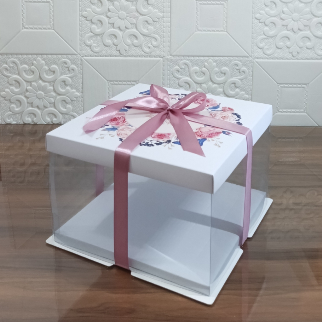 Cake box mika kotak kue tart transparant dus kue hampers kotak kue lapis legit gift box