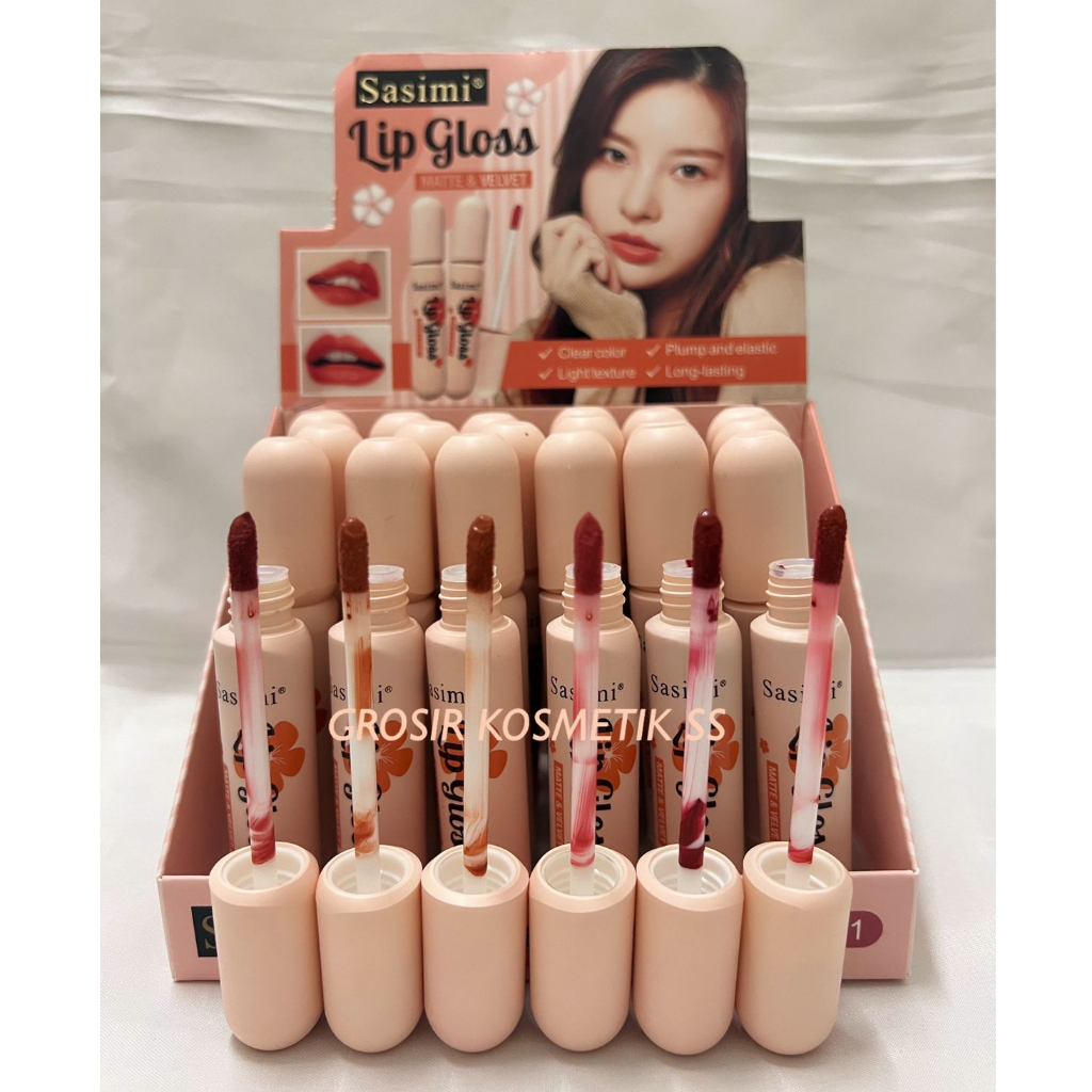 [12pcs] Lipgloss Sasimi Matte S91011