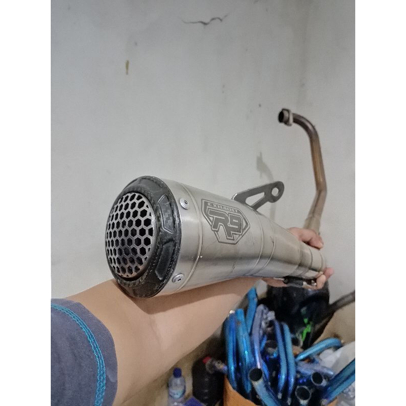 knalpot R9 GP series Fullsistem R15V3, R15V4 original