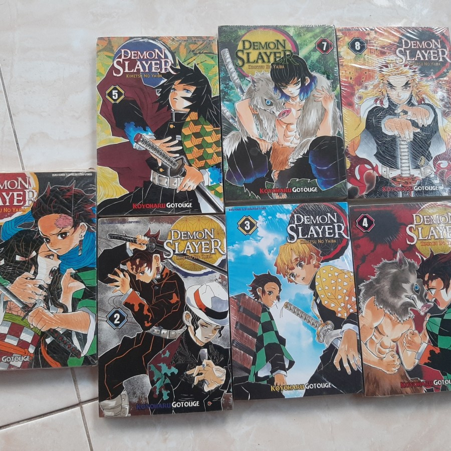 Komik Kimetsu no Yaiba Vol 1-8 Elex ORI FREE Bonus