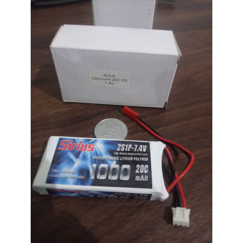 baterai lipo 2s 1000 MAH