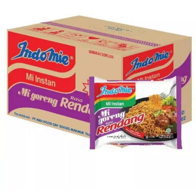 

Indomie mi instan goreng rendang 1dus