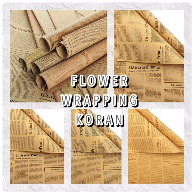 

FLOWER WRAPPING KORAN COKELAT