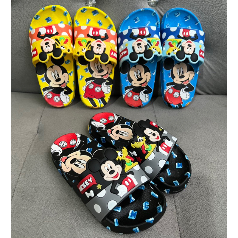 SANDAL SLOP ANAK MICKEY DISNEY HURUF EVA JELLY