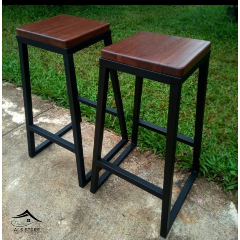 Bangku cafe besi holo minimalis