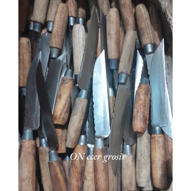 Pisau dapur super tajam gagang kayu