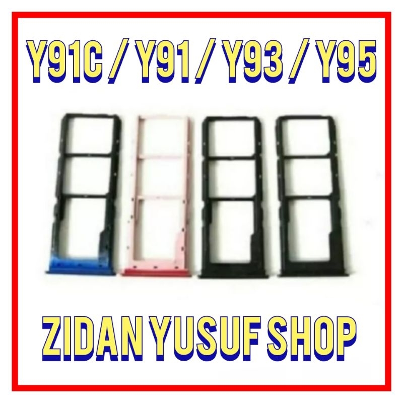 SIMTRAY SIMLOCK SLOT KARTU TEMPAT SIM VIVO Y91C / Y91 / Y93 / Y95 ORIGINAL