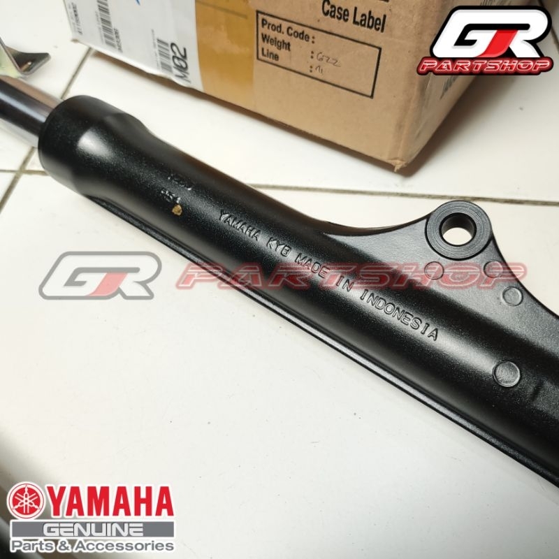 segitiga + shokbreaker set depan hitam mio smile soul fino ori ygp original yamaha shok breker shokbreker segitiga garpu