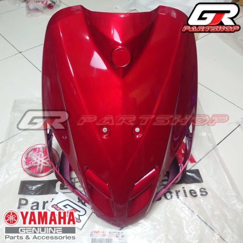 tameng depan merah maroon mio sporty 5TL ori ygp original yamaha merah marun maron front panel dada body depan