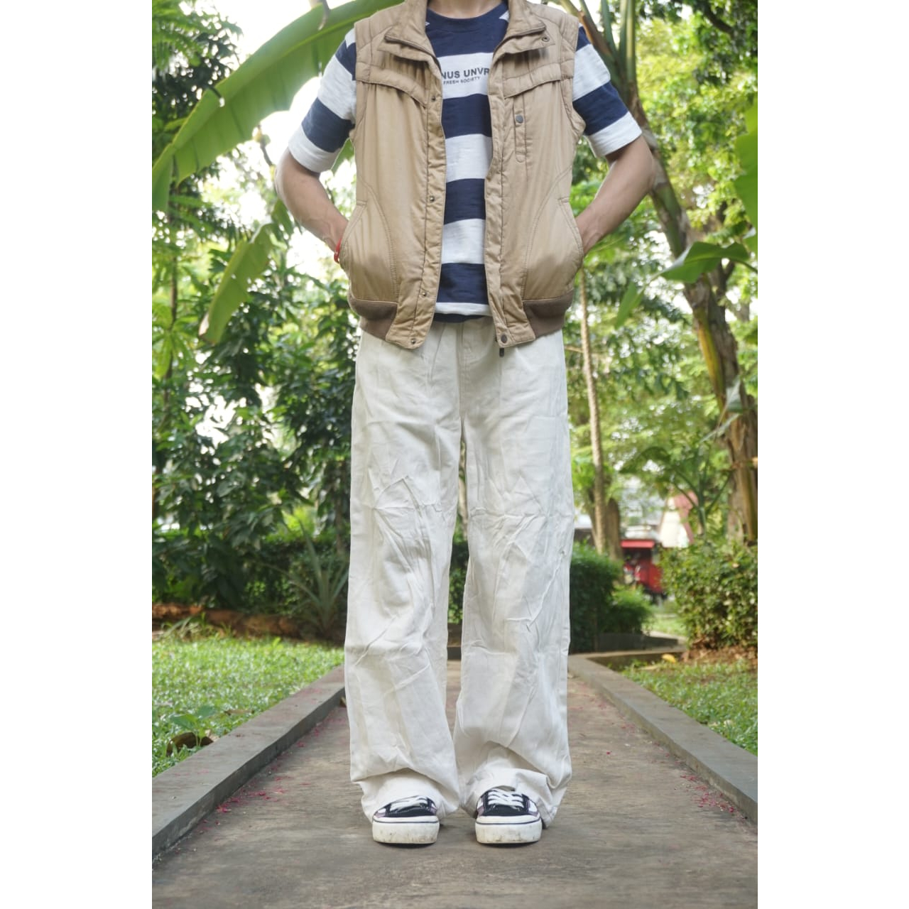 Celana jeans broken white / celana panjang pria