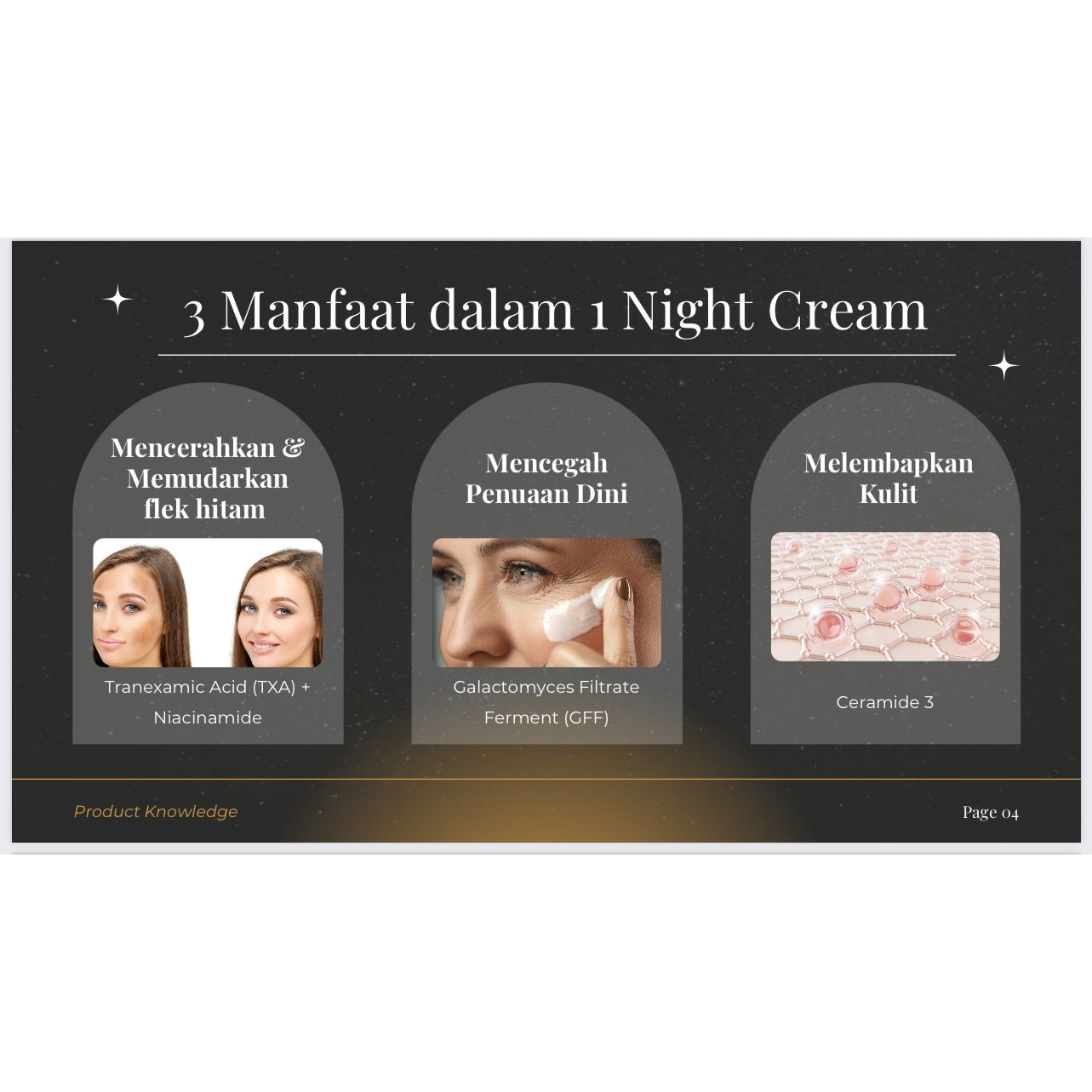 Reglow Cream Malam Intensive Whitening Wajah Glowing