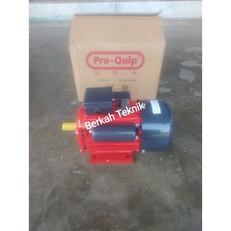 Dinamo Elektro Motor 1/2 HP 0,5 HP 1 Phase 1400Rpm Proquip