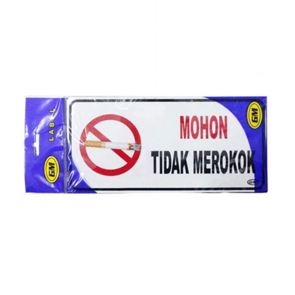 

Akrilik Sign label dilarang merokok