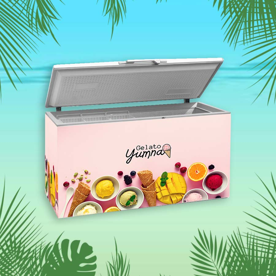 Stiker Freezer Ice Cream
