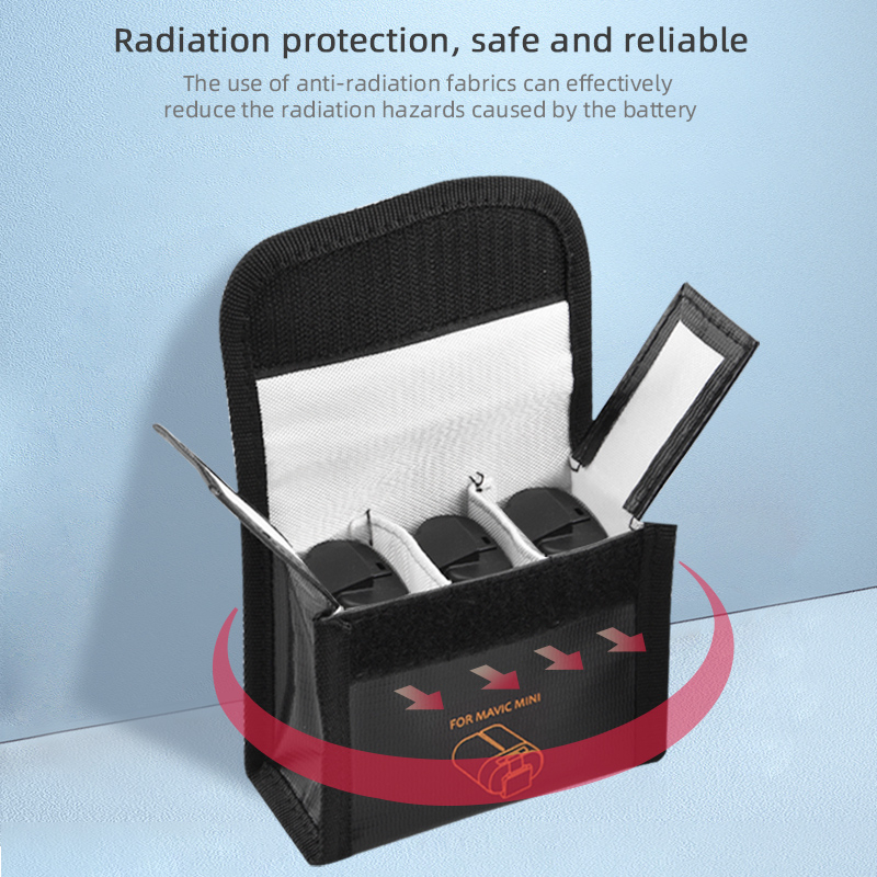 Lipo Battery Safe Case Explosion-Proof Safe Storage Bag For DJI Mavic Mini 3 Compartement