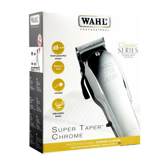 WAHL CLASSIC SERIES SUPER TAPER - HANDLE CHROME - ORIGINAL - ALAT CUKUR RAMBUT