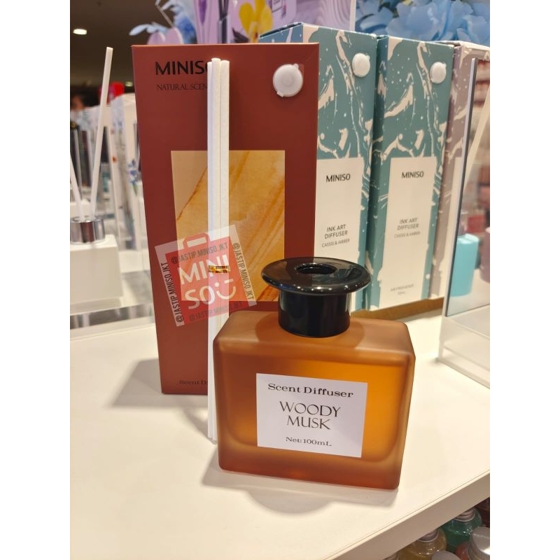 MINISO PENGHARUM RUANGAN SCENT DIFFUSER WOODY & MUSK (100ML)