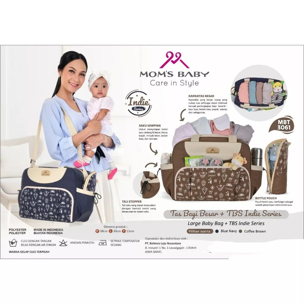 Mom's Baby Tas Bayi Besar Indie Series - MBT 3061