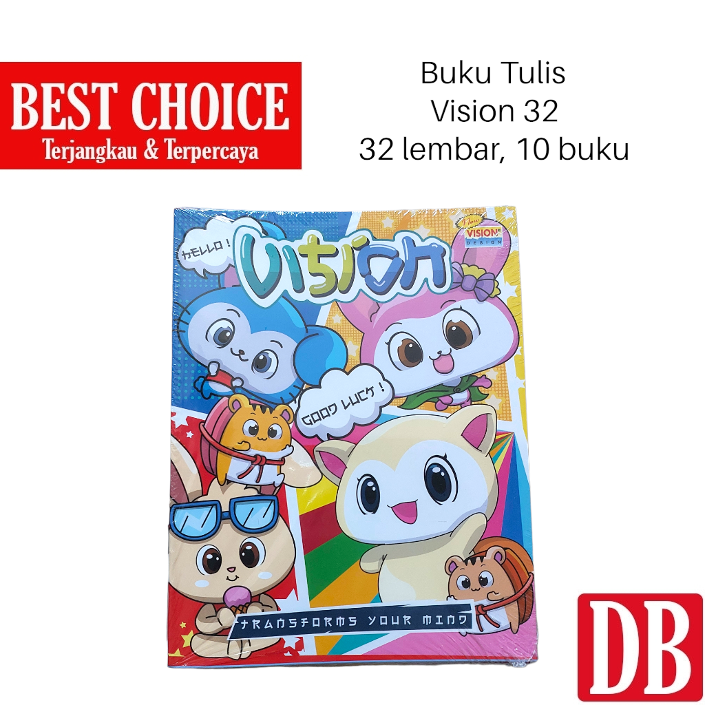 

H7Y Buku Tulis VISION 32 Lembar (10 Pcs)