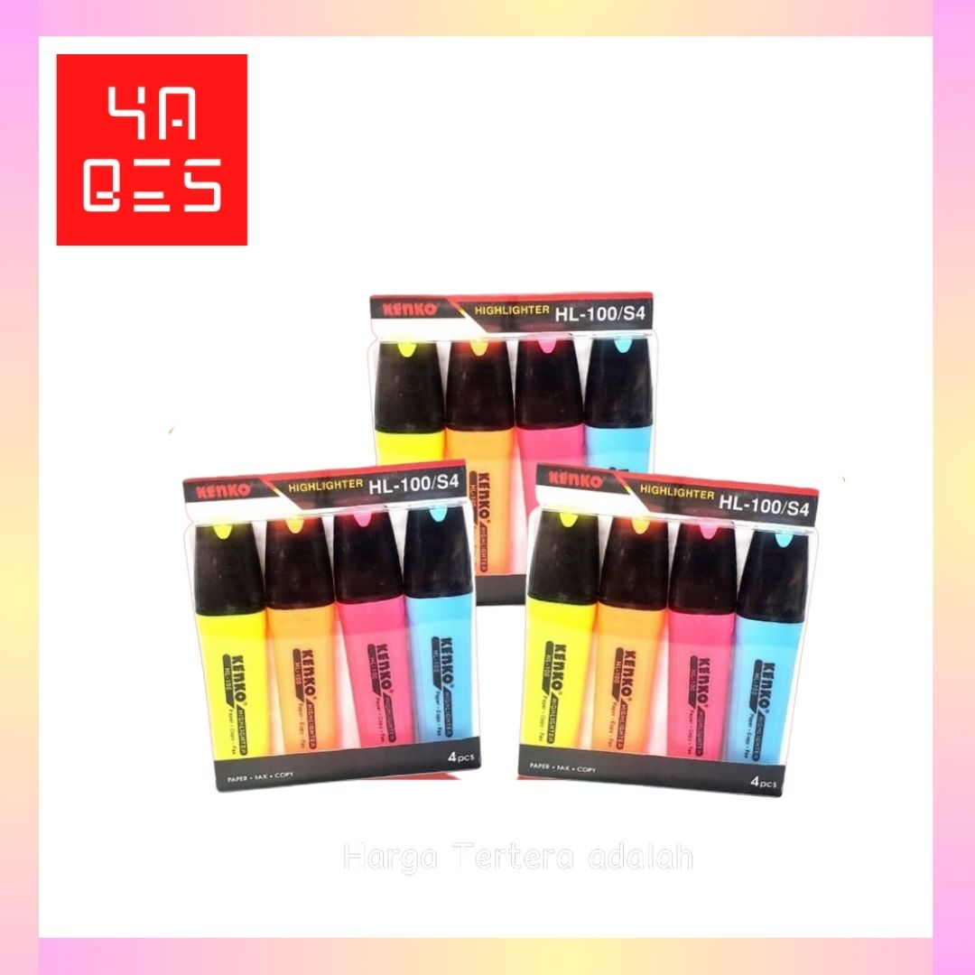 

Stabilo Warna KENKO HL-100 (1 Paket ) YABES