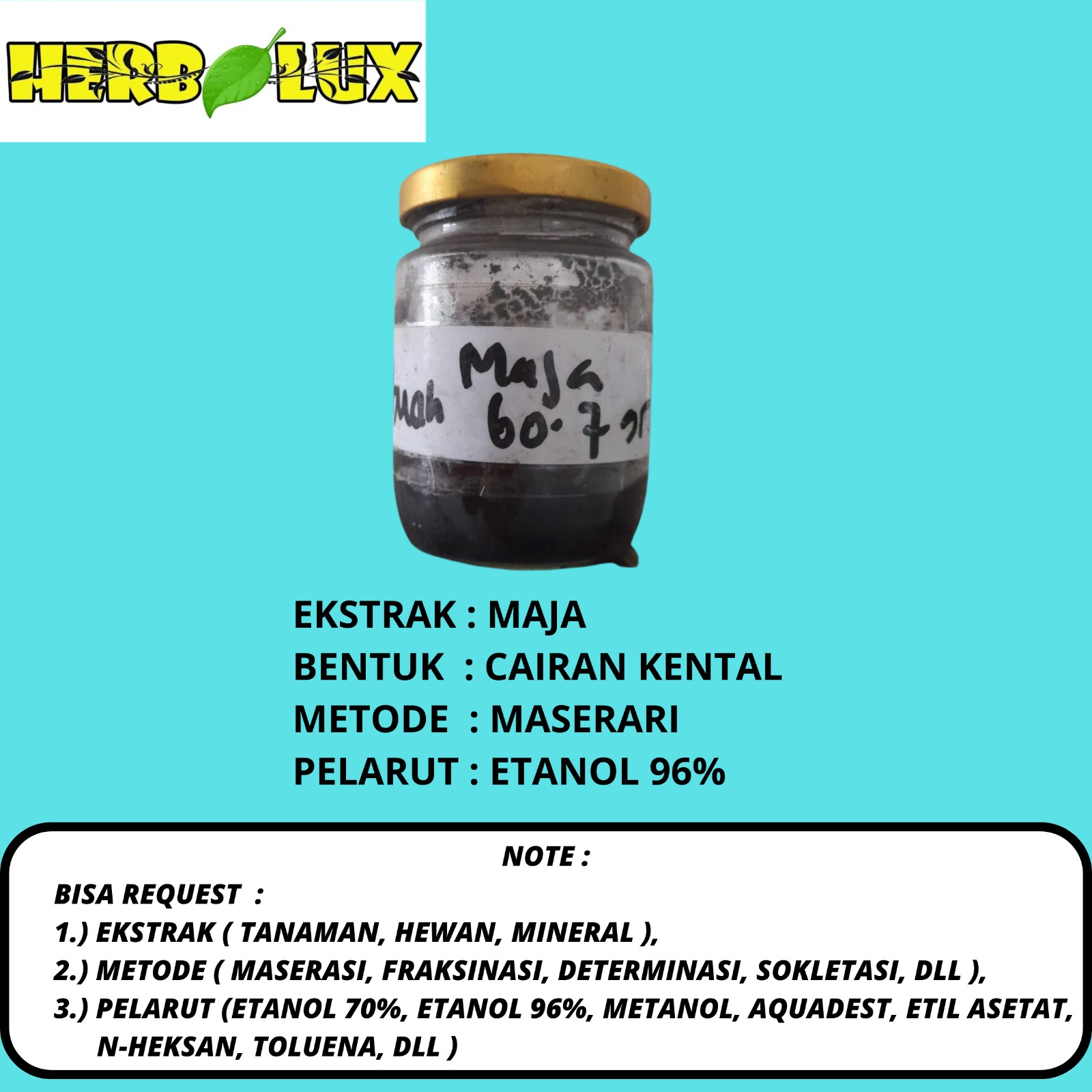 EKSTRAK BUAH MAJA 50 GRAM DAN 100 GRAM BEST QUALITY HERBALUX