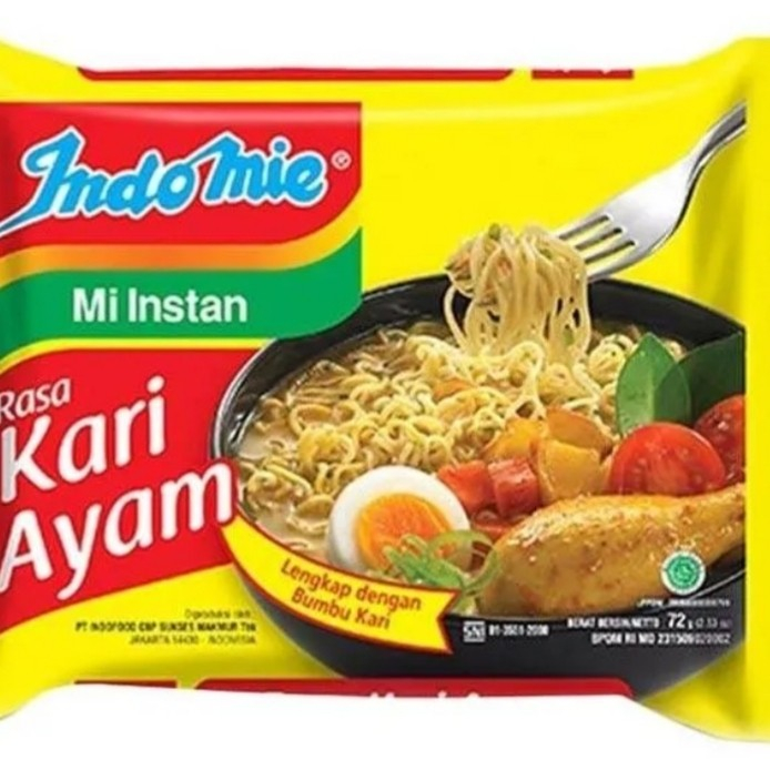 

indomie kuah mie instan rasa kari kare ayam indofood