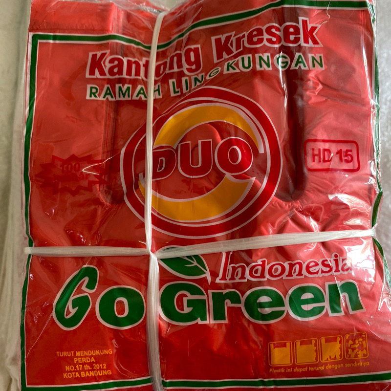 Kresek Duo Merah / kresek merah /plastik merah