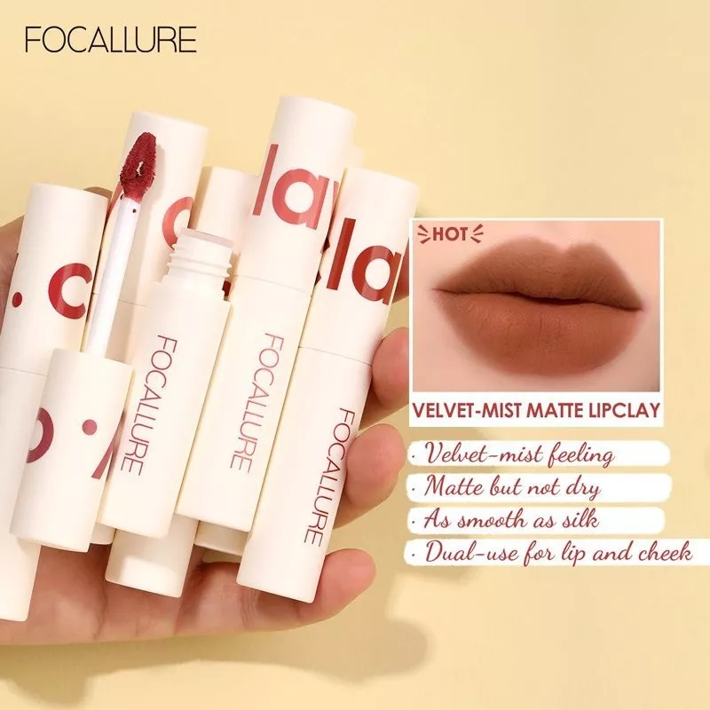 Focallure Lip Clay True Matte Lipstick Focallure Lipstik