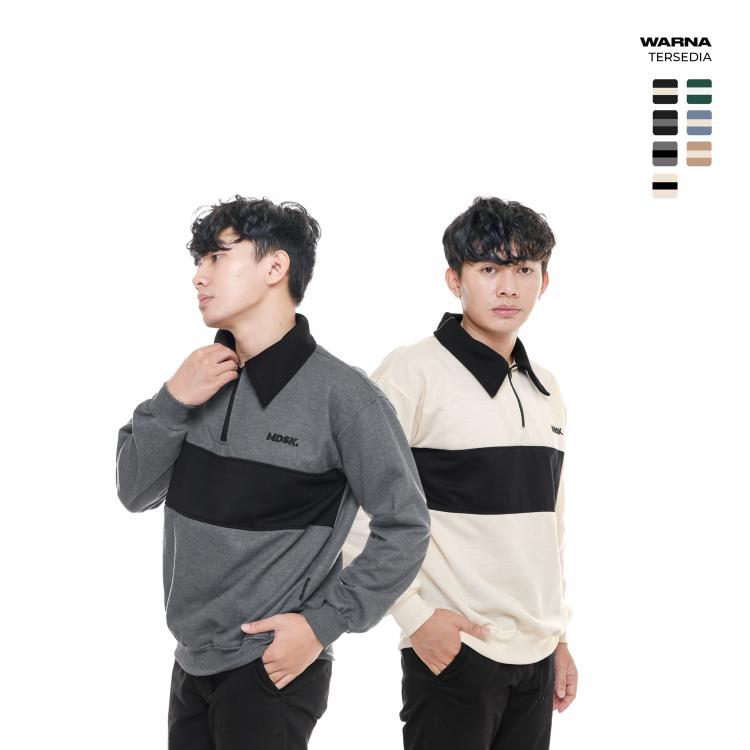 Mvp - Rugby Shirt Strip Fleece Terbaru