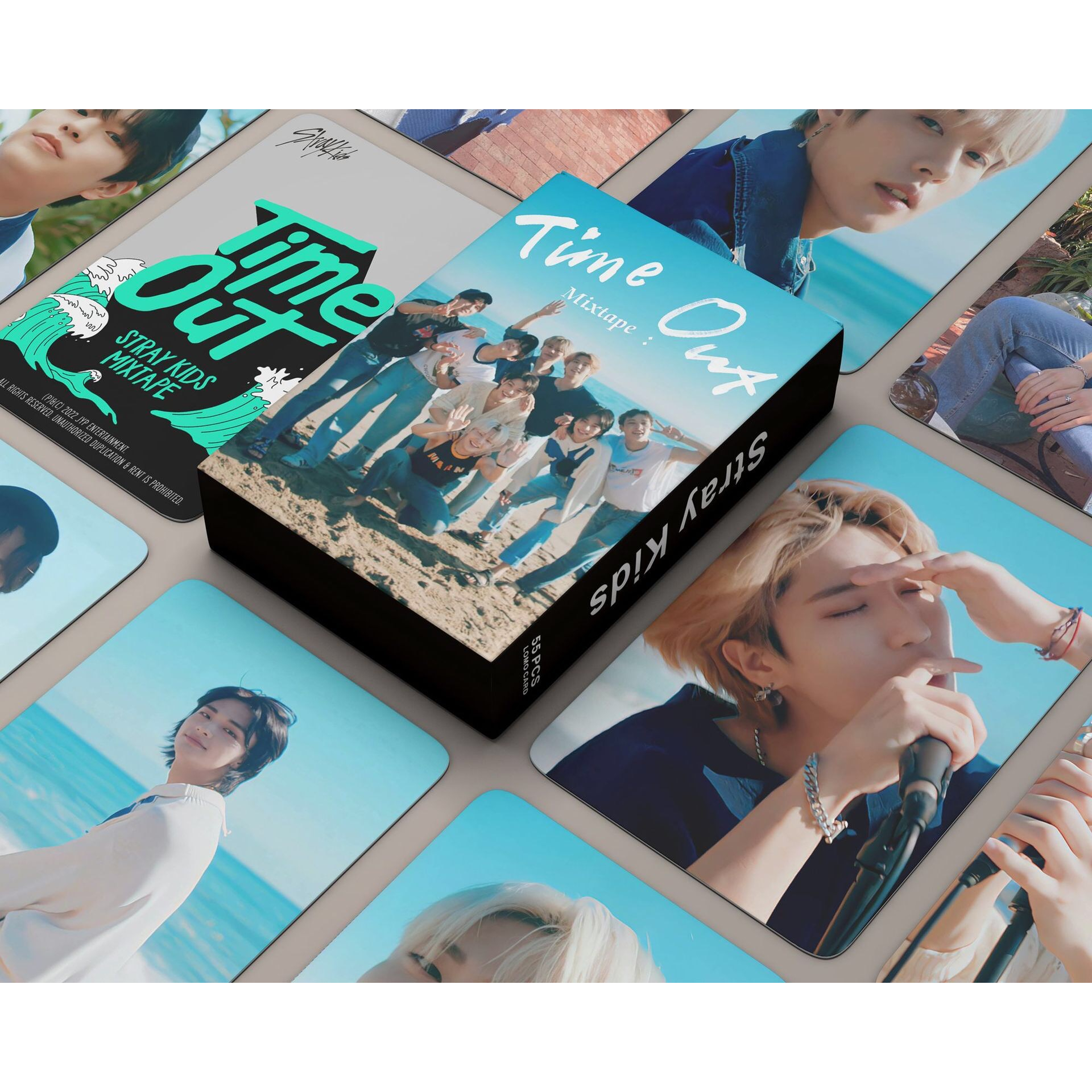 [kstuffind] STRAYKIDS TIME OUT PHOTOCARD LOMO CARD PHOTO KARTU FOTO PC SKZ STAY MURAH 54PCS PCS 54