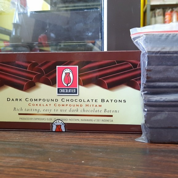 

Tulip Chocolate Batons 100gr Dark Compound Stick