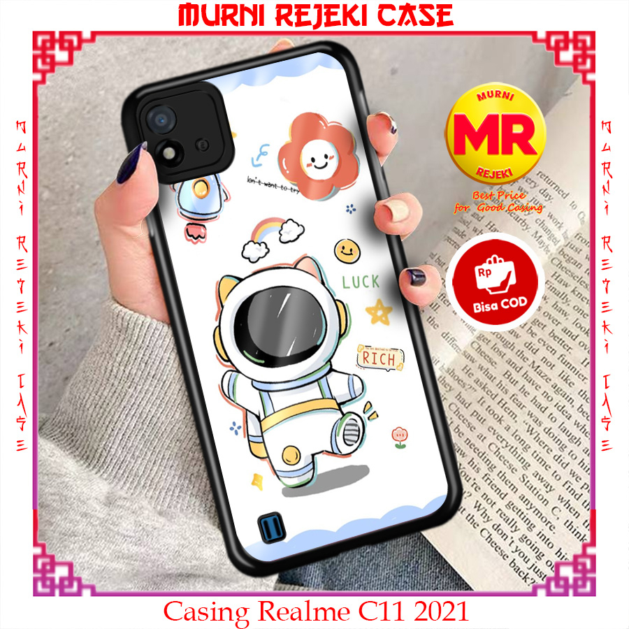 Murni case realme c11 2021 casing realme c11 2021 fashion motif [WHITE01] case hardcase soft case pr