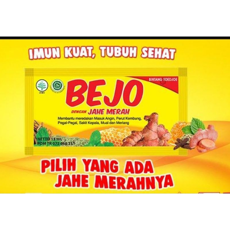 Bejo JAHE MERAH Sachet Jamu masuk Angin