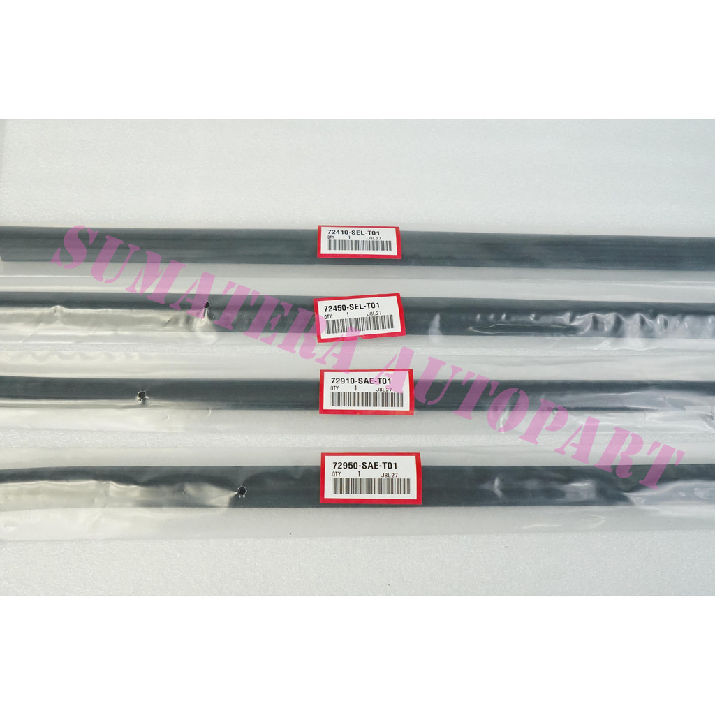 Pelipit Karet Kaca Mobil Pelipit Wheather Strip Karet Kaca Pintu Luar 1Set 4 Pintu Depan Belakang Ka